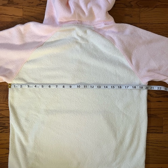 Outerknown Color Block Pink Coral White Terry Hoodie size S and L NWT - Picture 8 of 9